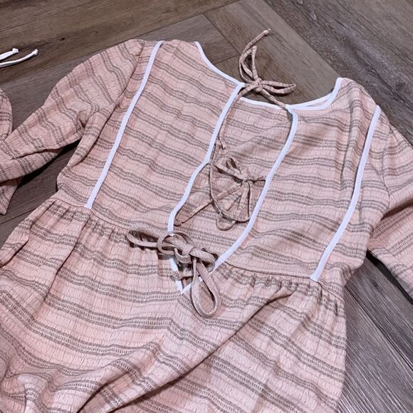 Madewell x Christy Dawn Striped Tallulah Tie-Back Midi Dress - Picture 6 of 9